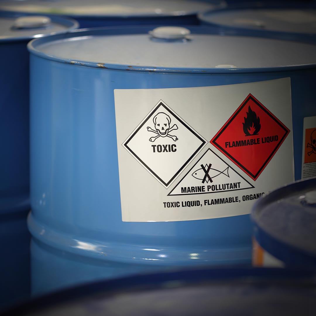 petrochemical labels - Drums