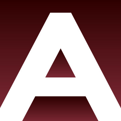 Graphic with dark maroon background; right side shows a blue square above a tall white rectangle, forming a lowercase “i” shape.